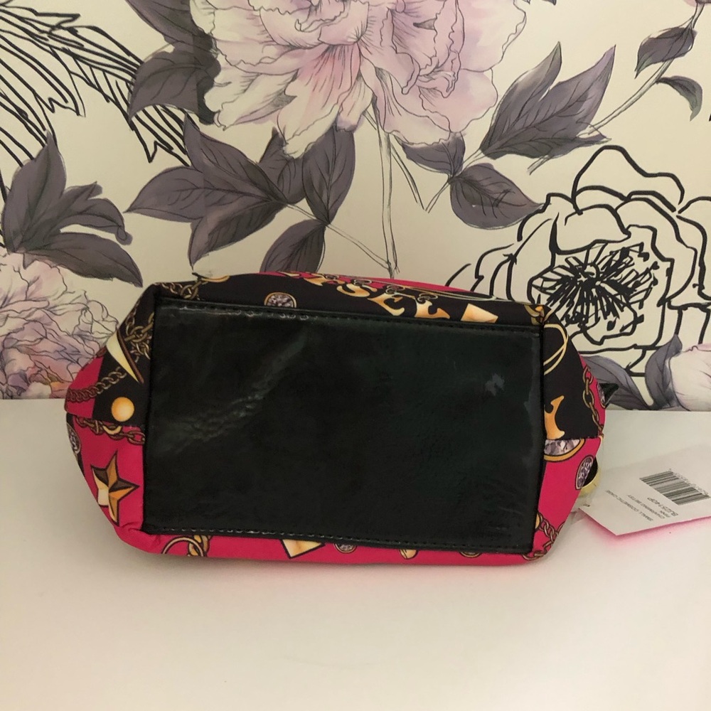 NEW Betsy Johnson Cosmetic Make up Travel Bag Pink Rose Jewelry Bling Zip Pouch - Picture 9 of 15